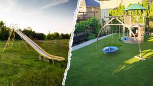 Natural Grass and Artificial Turf for Play Areas