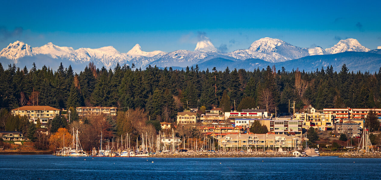 Town,Of,Comox,And,Its,Harbor,,Marina.,Comox,Valley,,Vancouver